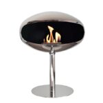 Biokominek Pedestal Standing Stainless Steel Cocoon Fires