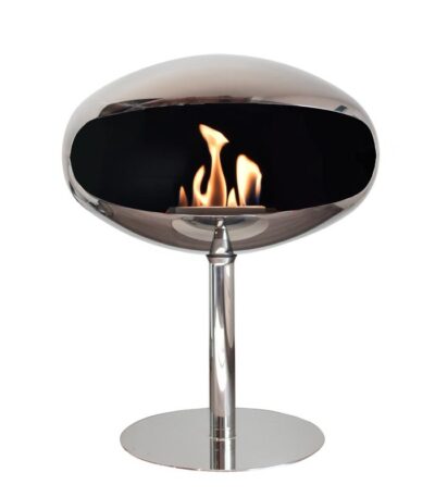 Biokominek Pedestal Standing Stainless Steel Cocoon Fires