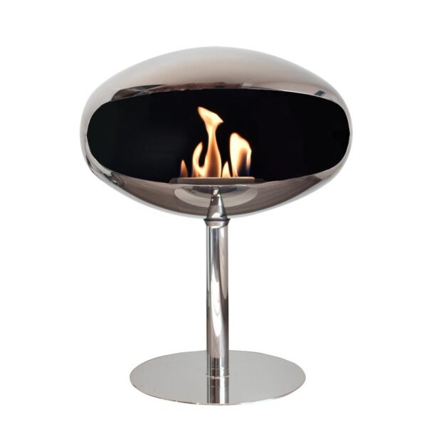 Biokominek Pedestal Standing Stainless Steel Cocoon Fires