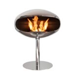 Biokominek Pedestal Standing Stainless Steel Cocoon Fires