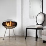 Biokominek Terra Standing Stainless Steel Cocoon Fires