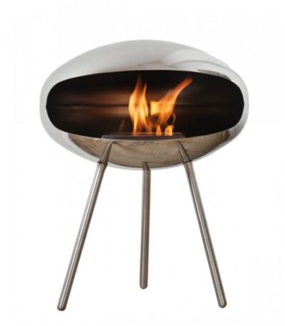 Biokominek Terra Standing Stainless Steel Cocoon Fires