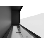 Biokominek Frame 1800 Czarny Matowy z szybą Simple Fire - obrazek 3