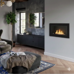 Biokominek Frame 900 Czarny Matowy z szybą Simple Fire - obrazek 7