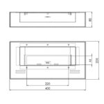 Wsad do kominka tradycyjnego Simplebox 400 SimpleFire