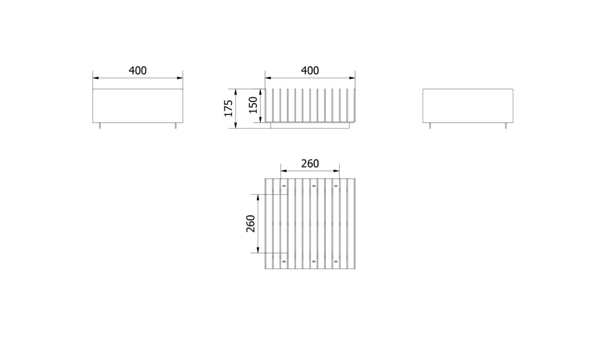 Palenisko ogrodowe Erizo 40 Kratki