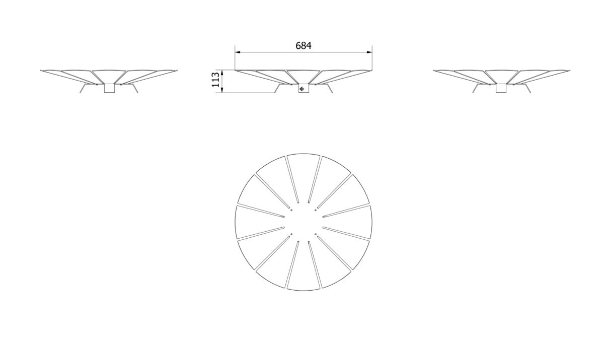 Palenisko ogrodowe Sunny Kratki