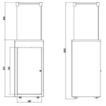 Ogrzewacz tarasowy Patio Stalowy Czarny Kratki