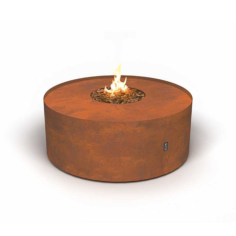 Kominek gazowy Galio Fire Pit Corten Automatic Planika Fires