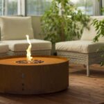 Kominek gazowy Galio Fire Pit Corten Automatic Planika Fires