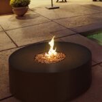 Kominek gazowy Galio Fire Pit Black Automatic Planika Fires