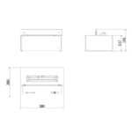 Biokominek automatyczny Senso Burner Planika Fires