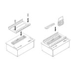 Polana dekoracyjne z rusztem do kominków Senso & Bubble Planika Fires