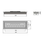 Biokominek Inbox 600 Infire