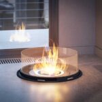 Biokominek Inround bez rury z podkładką wolnostojącą Infire