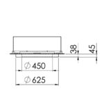 Biokominek Inround bez rury z podkładką wolnostojącą Infire