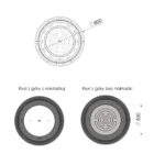 Biokominek Inround bez rury z podkładką wolnostojącą Infire