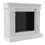 Biokominek August Biały Kratki