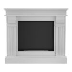 Biokominek August Biały Kratki