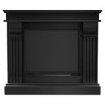 Biokominek August Czarny Kratki