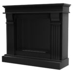 Biokominek August Czarny Kratki