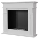 Biokominek August P Biały Kratki