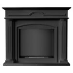 Biokominek December Czarny Kratki