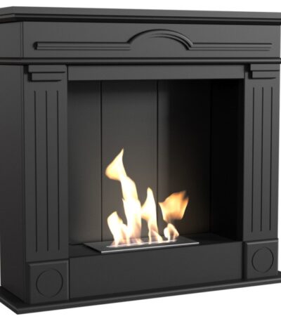 Biokominek December P Czarny Kratki