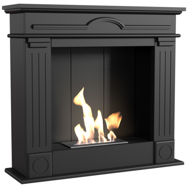 Biokominek December P Czarny Kratki