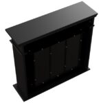 Biokominek December P Czarny Kratki