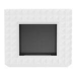 Biokominek Egzul Biały Kratki