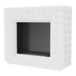 Biokominek Egzul Biały Kratki