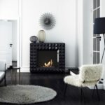 Biokominek Egzul Czarny Kratki