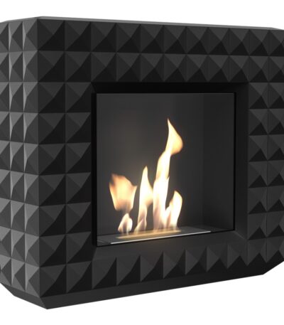 Biokominek Egzul Czarny Kratki