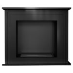 Biokominek June Czarny Kratki