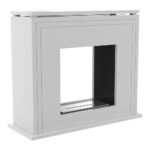 Biokominek June Tunel Biały Kratki