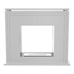 Biokominek June Tunel Biały Kratki