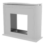 Biokominek June Tunel Biały Kratki