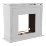 Biokominek June Tunel Biały Kratki