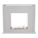 Biokominek June Tunel Biały Kratki