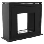 Biokominek June Tunel Czarny Kratki