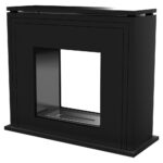 Biokominek June Tunel Czarny Kratki