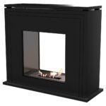 Biokominek June Tunel Czarny Kratki