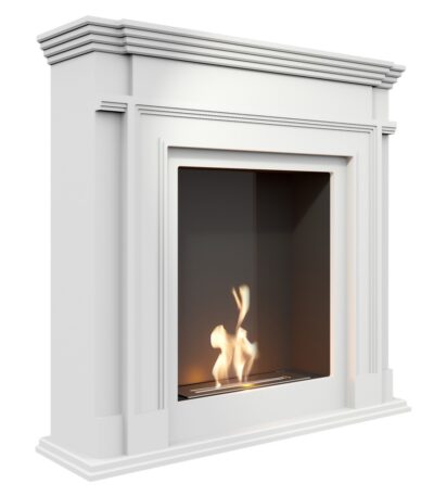 Biokominek Legionis Biały Kratki