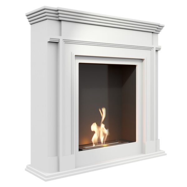 Biokominek Legionis Biały Kratki