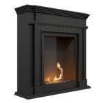 Biokominek Legionis Czarny Kratki