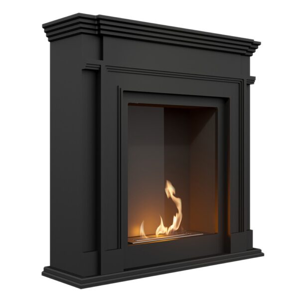 Biokominek Legionis Czarny Kratki