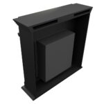 Biokominek Legionis Czarny Kratki