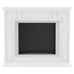 Biokominek March Biały Kratki