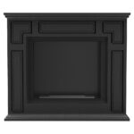 Biokominek March Czarny Kratki